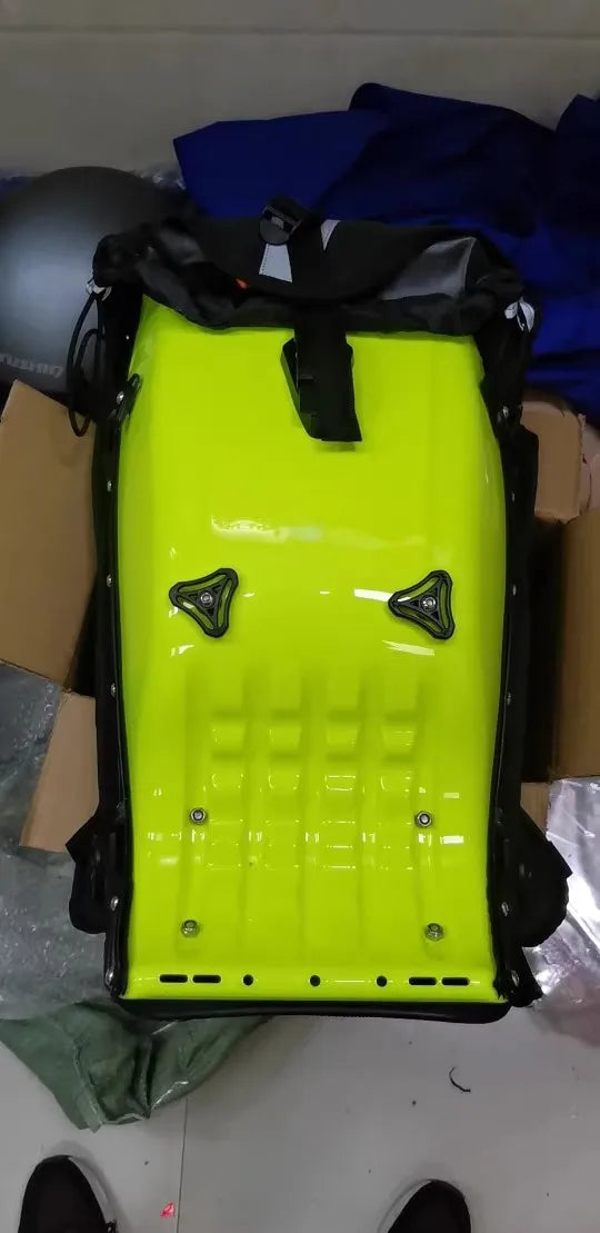 25L Motorcycle Hard Shell Luggage | Sophisticated "Protective Drop" Silhouette | Waterproof Motocross Racing Backpack | "Dignified" High-Performance ABS Tank Bag for Radiant Versatile Styling Luxegan