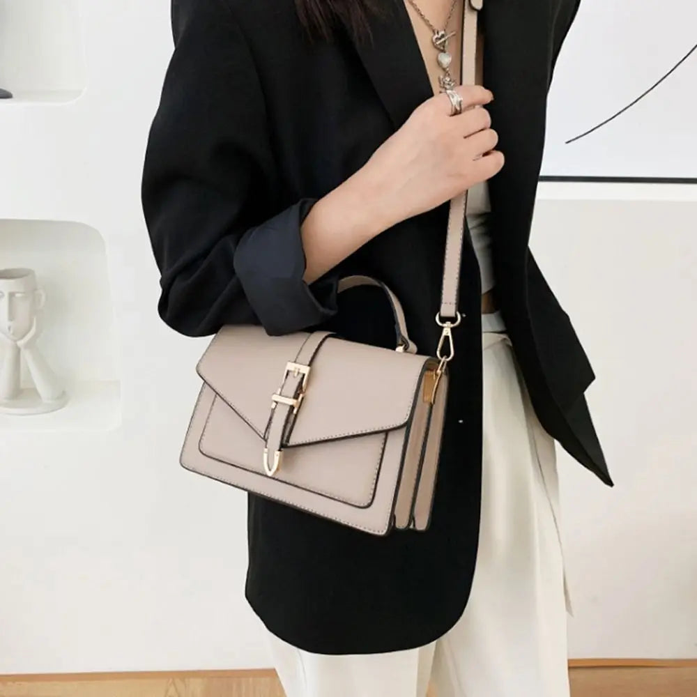 Luxury Solid Color Tote Bag | Moderate Hardness Casual Crossbody Luxegan