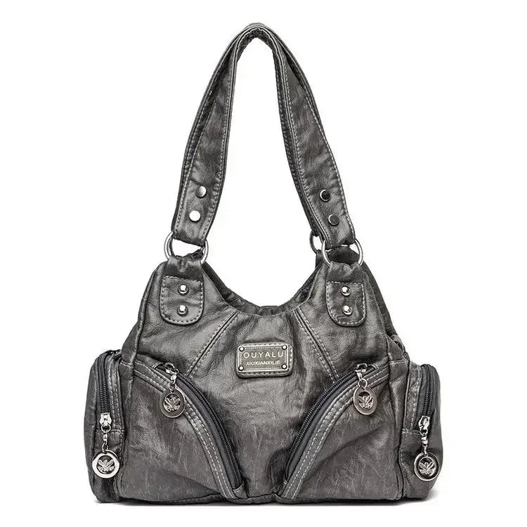 Luxury Structured Square Crossbody | Hard PU Leather Shoulder Bag Luxegan