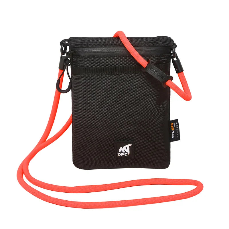 Original Design Nylon Cloth Messenger Bag | New Portable Mobile Phone Bag | Unisex Simple Shoulder Satchel with String Closure Luxegan