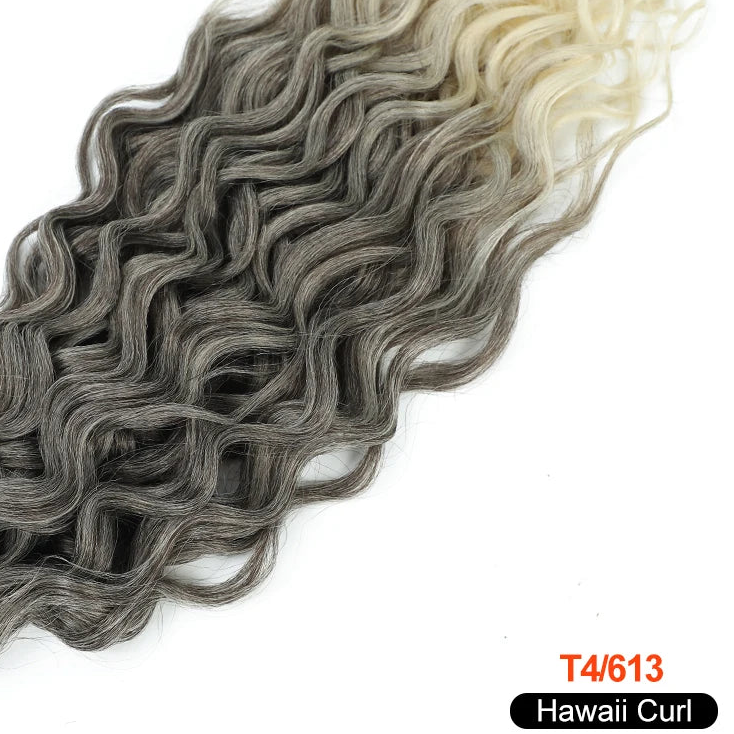Deep Wave Twist Crochet Hair | Ombre Afro Curls Braiding Extensions | 18–24 Inches Luxegan