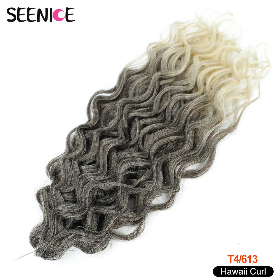 Afro Curls Deep Wavy Twist Crochet Hair Extensions – Ombre Synthetic Braiding Hair for Women - view 13