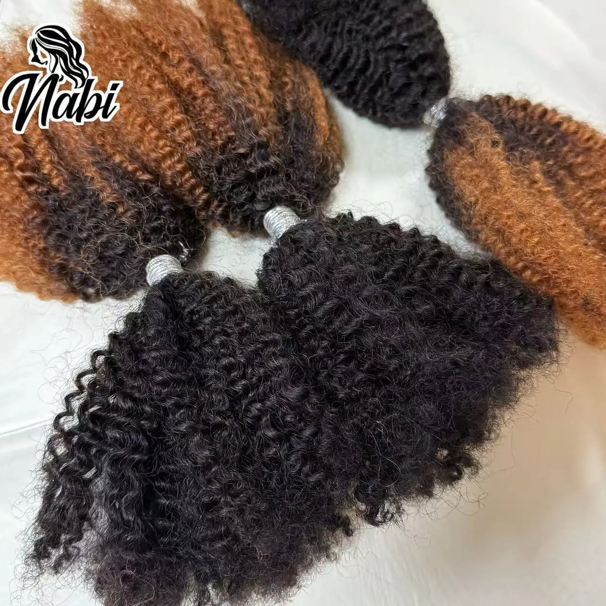 Nabi 4C Kinky Curly Micro Twist Human Hair – Crochet Braiding Hair for Black Women (30g/lot)