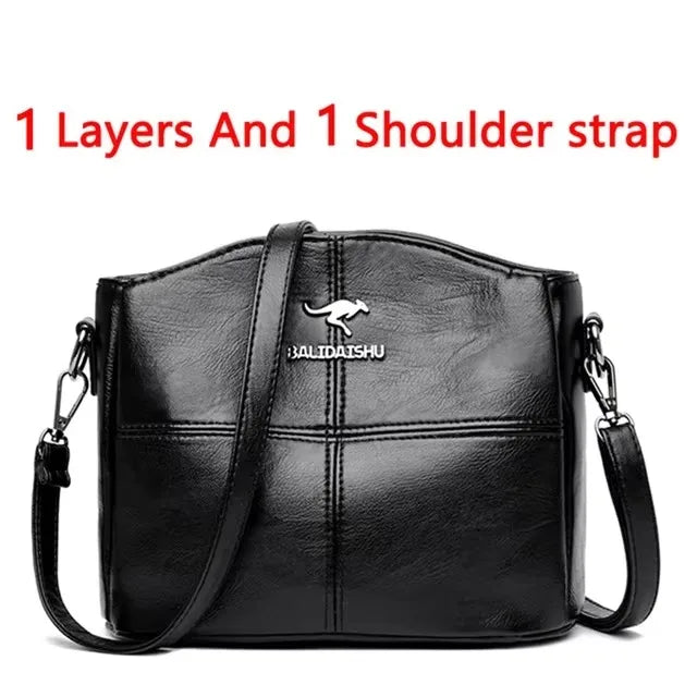 Luxury Handbag Fashion Print Large Capacity Soft Leather Women Shoulder Crossbody Bag | Leisure Designer Ladies Purses and Handbag Luxegan