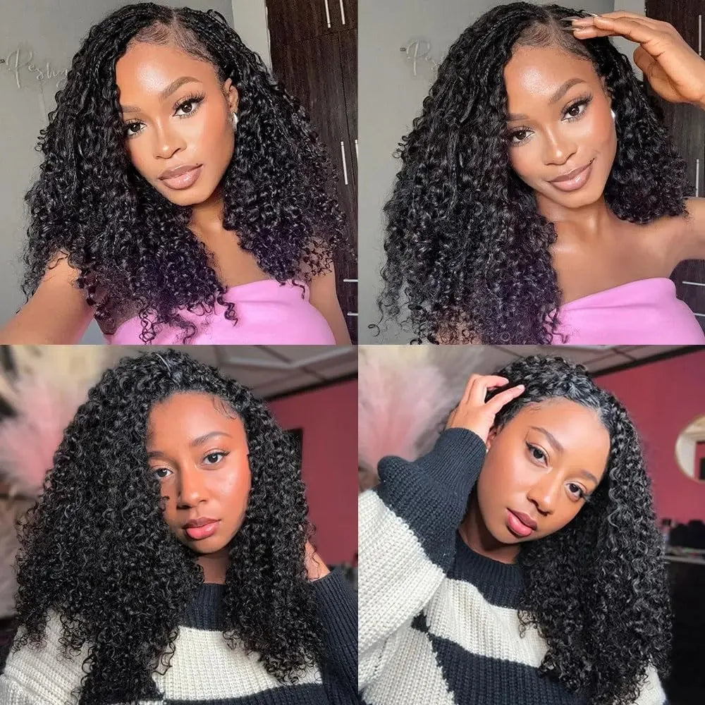 Pre-Looped Burmese Curly Crochet Human Hair Extensions – Feather-Line Invisible | Knotless | Remy - view 4