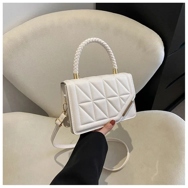 Designer Women's Plaid PU Leather Crossbody Shoulder Bag | Fashionable Trendy Handbag Stylish Accessory Luxegan