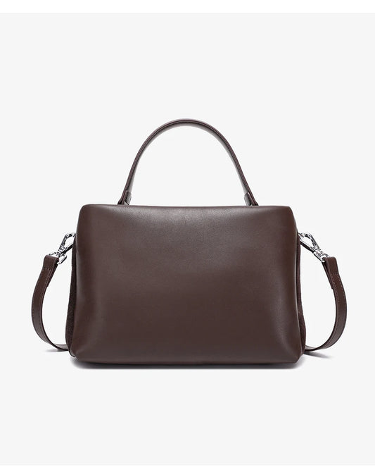 Women's Cow Genuine Leather Shoulder Bag Female Soft Natural Cowhide Retro Handbags Ladies Fashion Trend Commute Crossbody Bags Luxegan