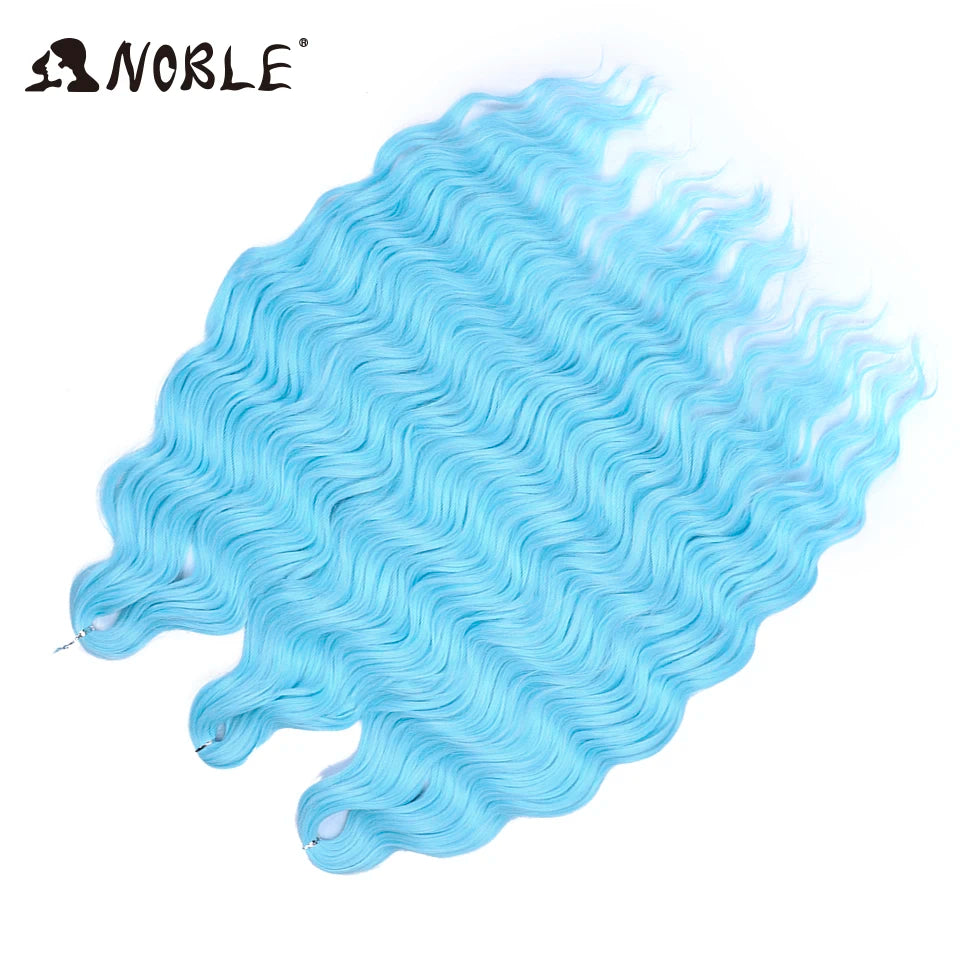 Synthetic Anna Curl Water Wave Crochet Braiding Hair – 24 Inch | 300g | 60 Strands | 88 Ombre & - view 58