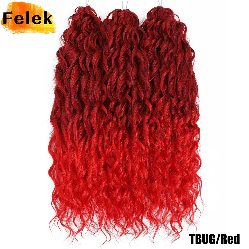 Jessica Hair Deep Wavy Twist Crochet Hair 22 Inch | 100G | 54 Colors | 3 Packs/Lot