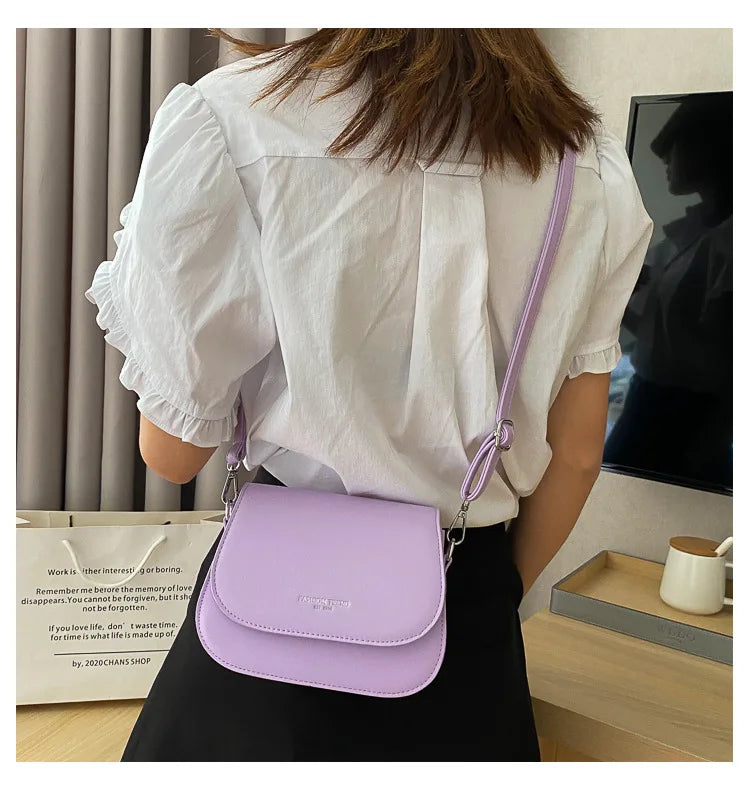 Simple Fashion Saddle Crossbody Bag Luxegan