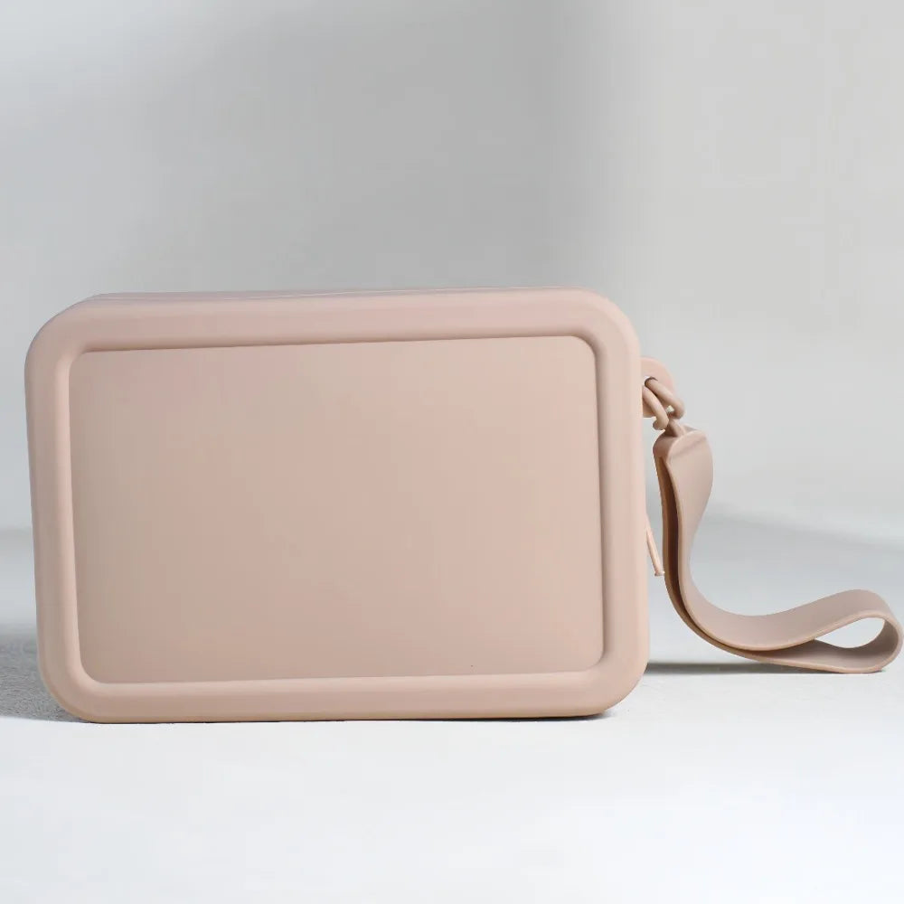 Silicone Rectangular Pouch | Soft Waterproof High-Capacity Organizer Luxegan