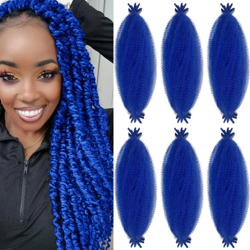Springy Afro Twist Hair 24in | Pre-Separated Marley Twist for Faux Locs & Crochet