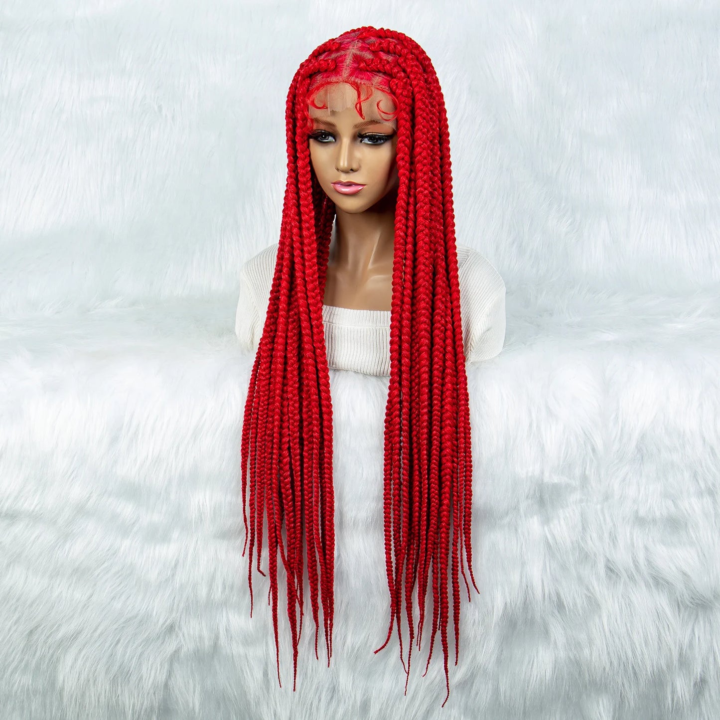 KIMA Colorful Braided Wig | Full Lace | Butterfly Locs & Dreadlocks Options Luxegan