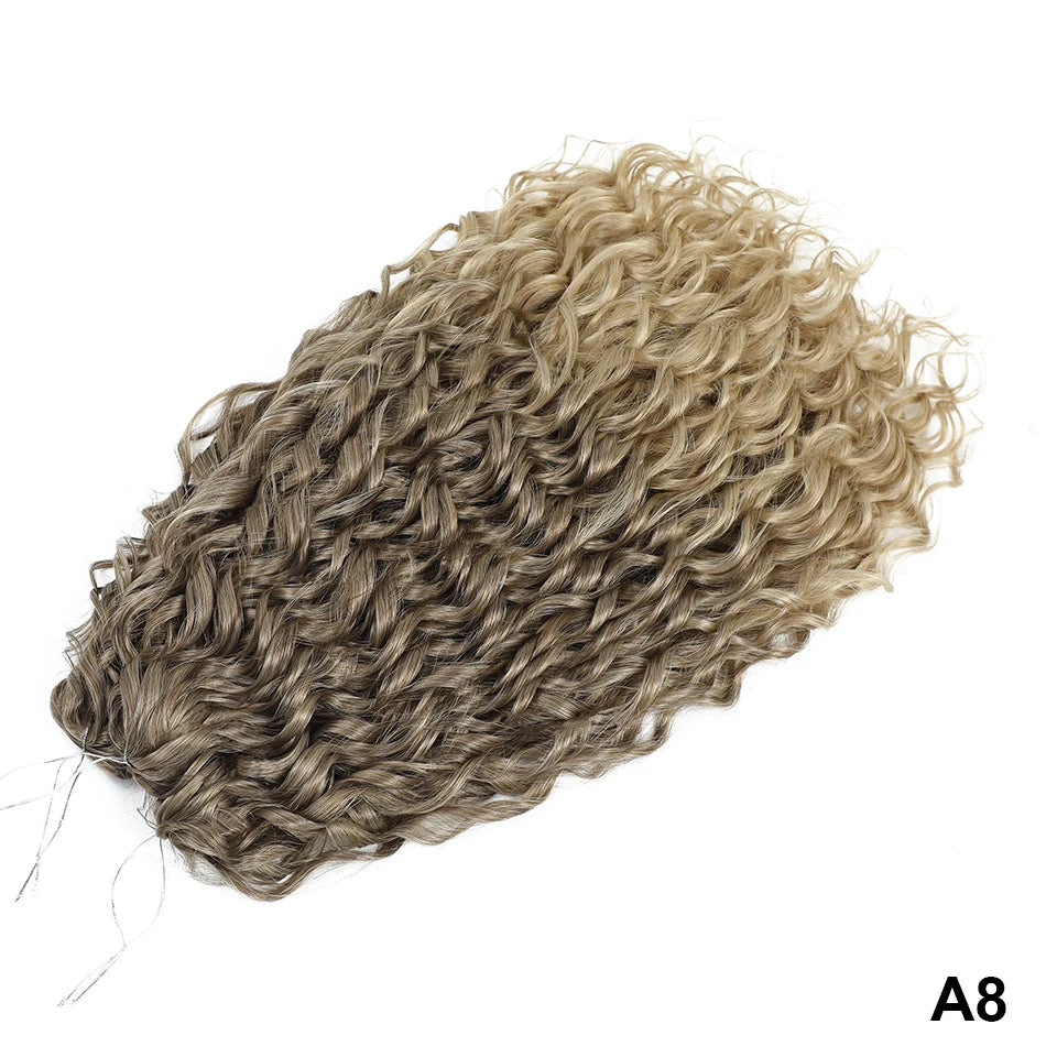 Jessica Curls Crochet Braiding Hair | Synthetic Water Wave Twist Hair 22 Inch | 53 Colors