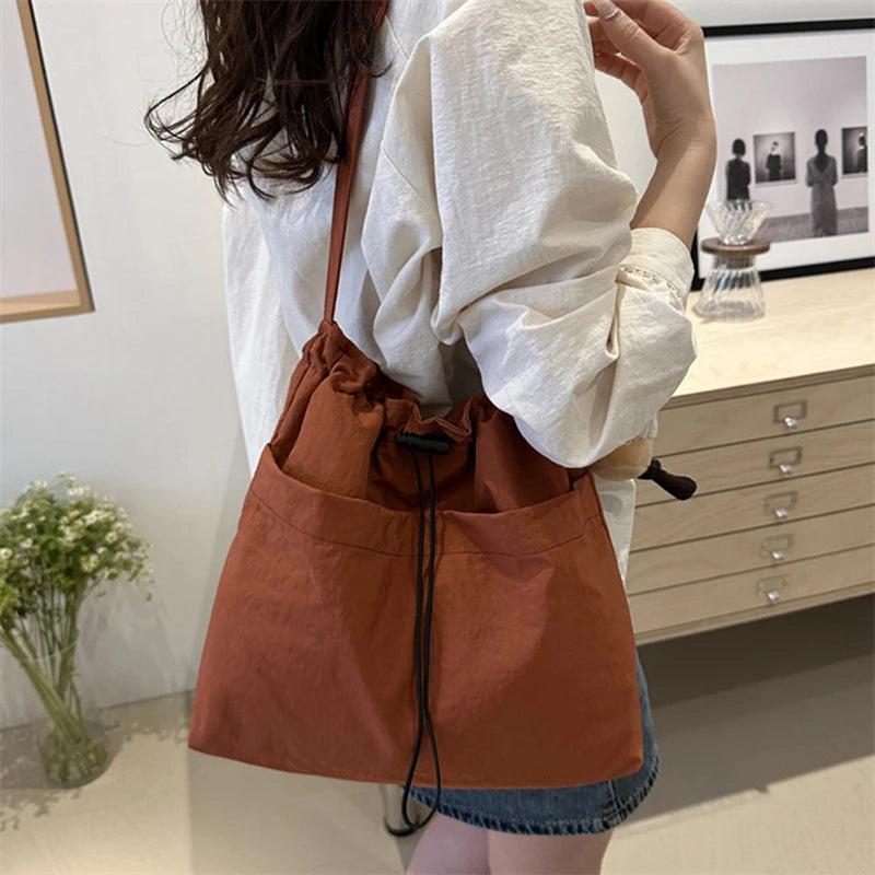 Lightweight Nylon Tote | Large Capacity Shoulder & Crossbody Bag Luxegan