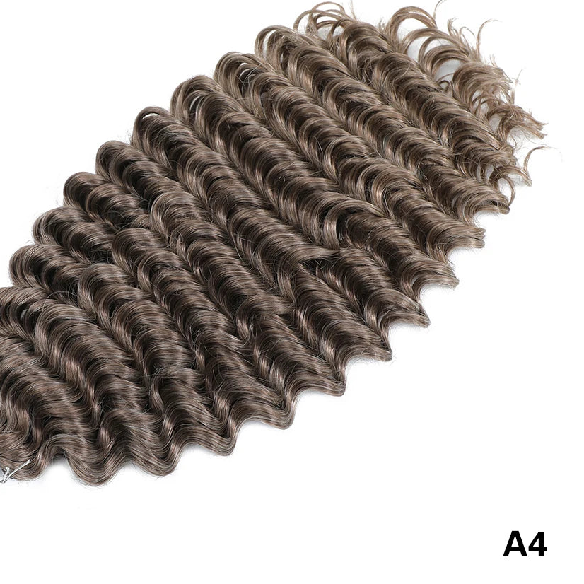 Afro Curly Deep Wavy Twist Synthetic Crochet Hair – 24 Inch | Ombre & Solid Colors | 3–9 Pack - view 4