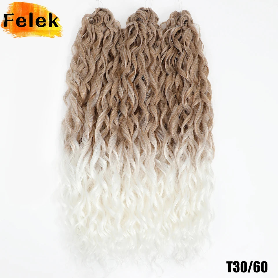 Jessica Hair Deep Wavy Twist Crochet Hair 22 Inch | 100G | 54 Colors | 3 Packs/Lot