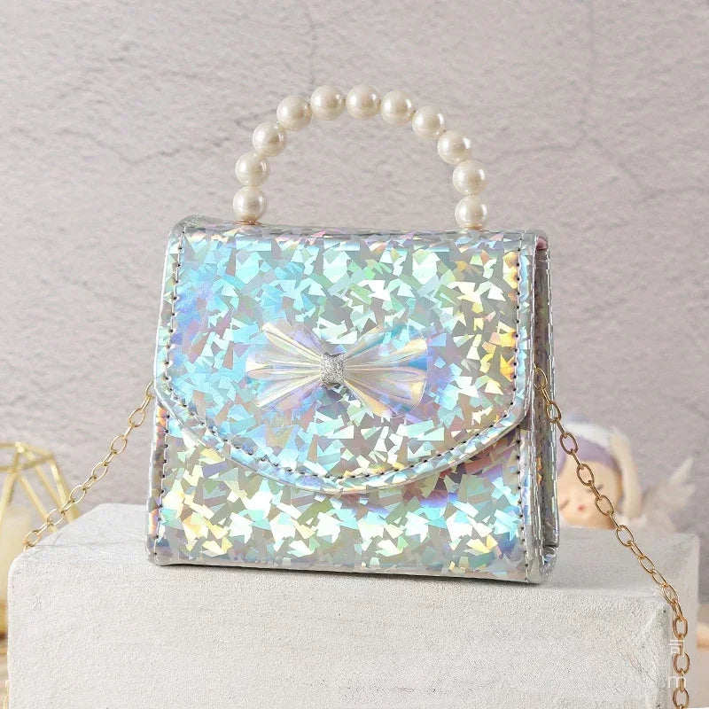 Fashion Children's Mini Box Handbag | Trendy Girls' Birthday & Festival Present | Structured PU Leather Shoulder Messenger Bag | Cute Kids' Keys & Coin Purse Luxegan