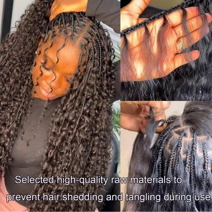 Curly Braiding Hair Extensions | No-Weft Boho Braid Hair Luxegan