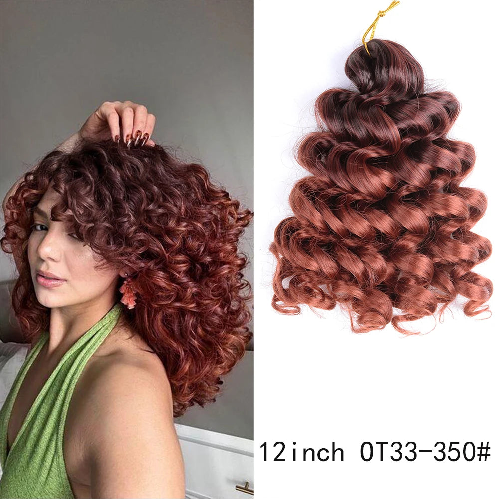 12-Inch Italian Curls Crochet Braiding Hair – Loose Wave | Pre-Stretched | 68 Colors | 75g & 100g - view 32