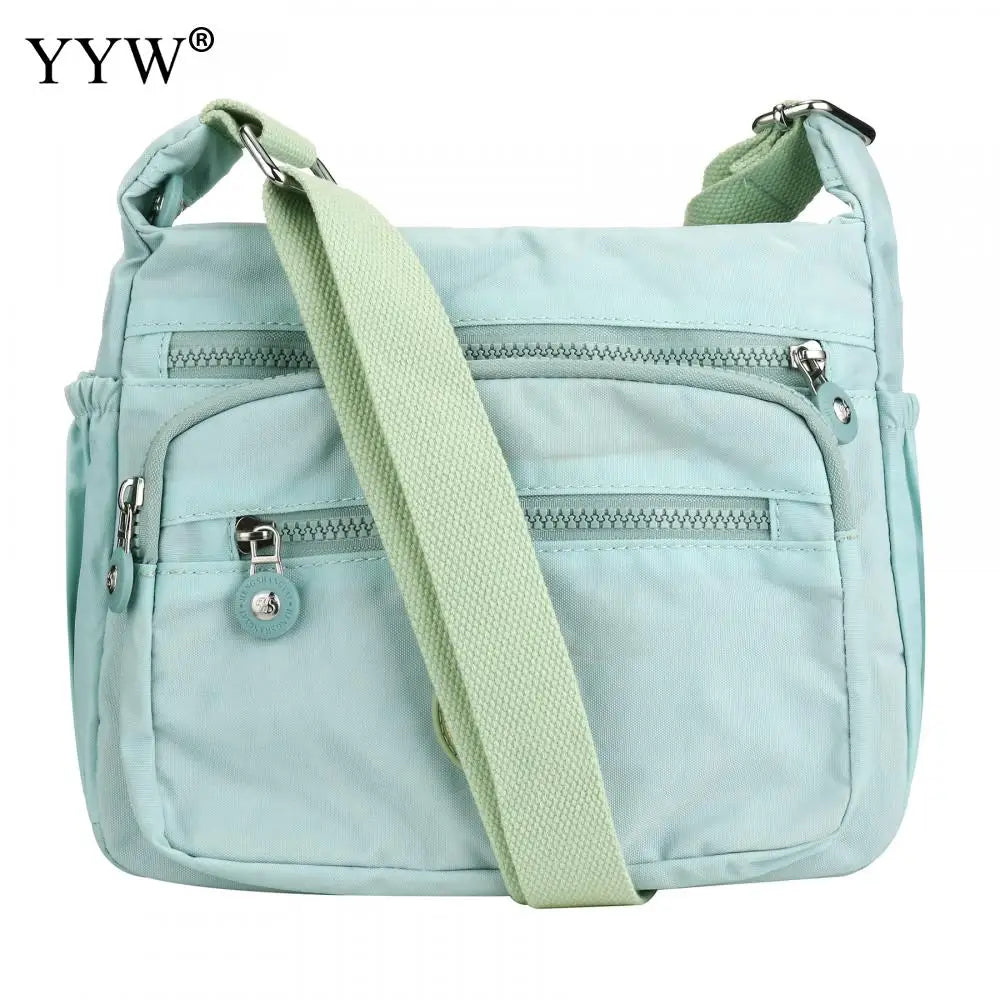 Multi-Pocket Casual Crossbody Bag | Waterproof Nylon Travel Messenger Bag | Women's Versatile Shoulder Purse | Large Capacity Everyday Satchel (Model 21062414312910146) Luxegan