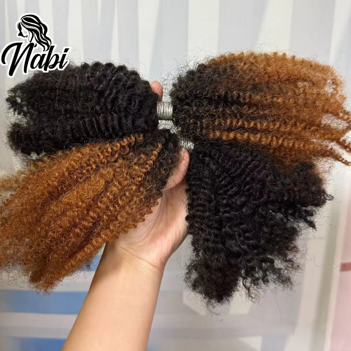 Nabi 4C Kinky Curly Micro Twist Human Hair – Crochet Braiding Hair for Black Women (30g/lot)