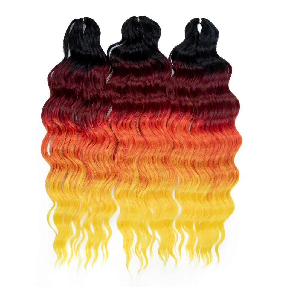FREEDOM Synthetic Water Wave Crochet Braiding Hair 24 Inch – Ombre & Multi-Tone | 88 Colors | 300g - view 20