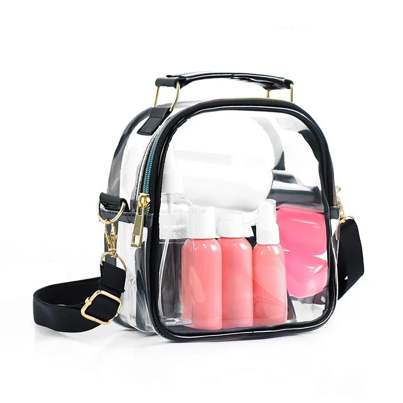 Transparent Crossbody Bag | Waterproof PVC Messenger & Handbag Luxegan