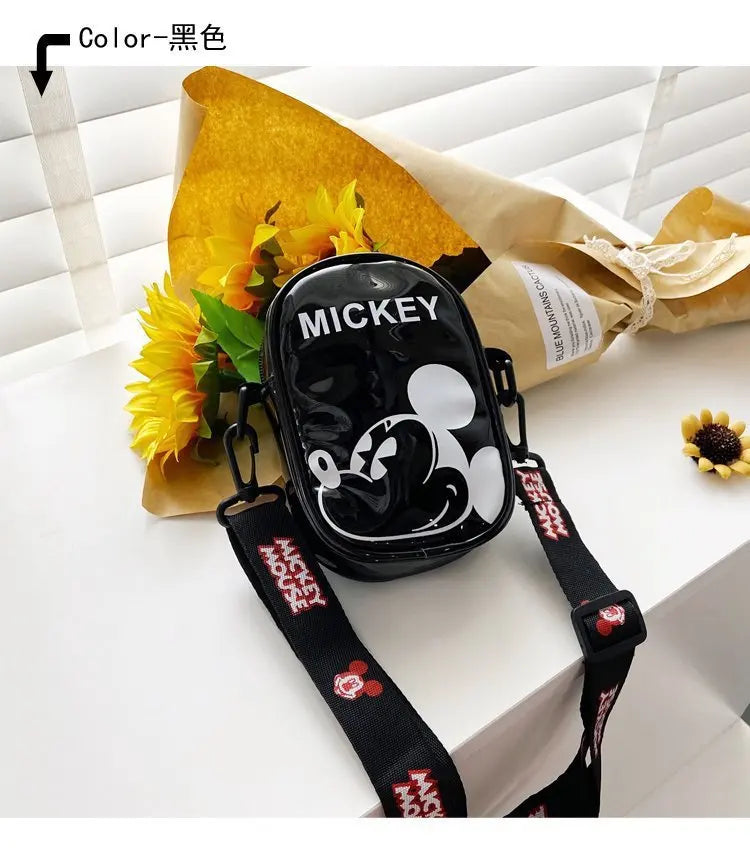 Disney Mickey Mouse Cartoon Straddle Bag | Cute Mini Fashion Boy's Coin Purse & Small Backpack for Girls & Baby Luxegan