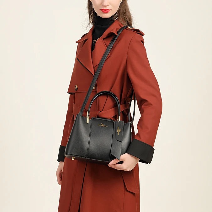 Luxury Fashion Print Crossbody Tote | Soft Large Capacity Shoulder Bag Luxegan