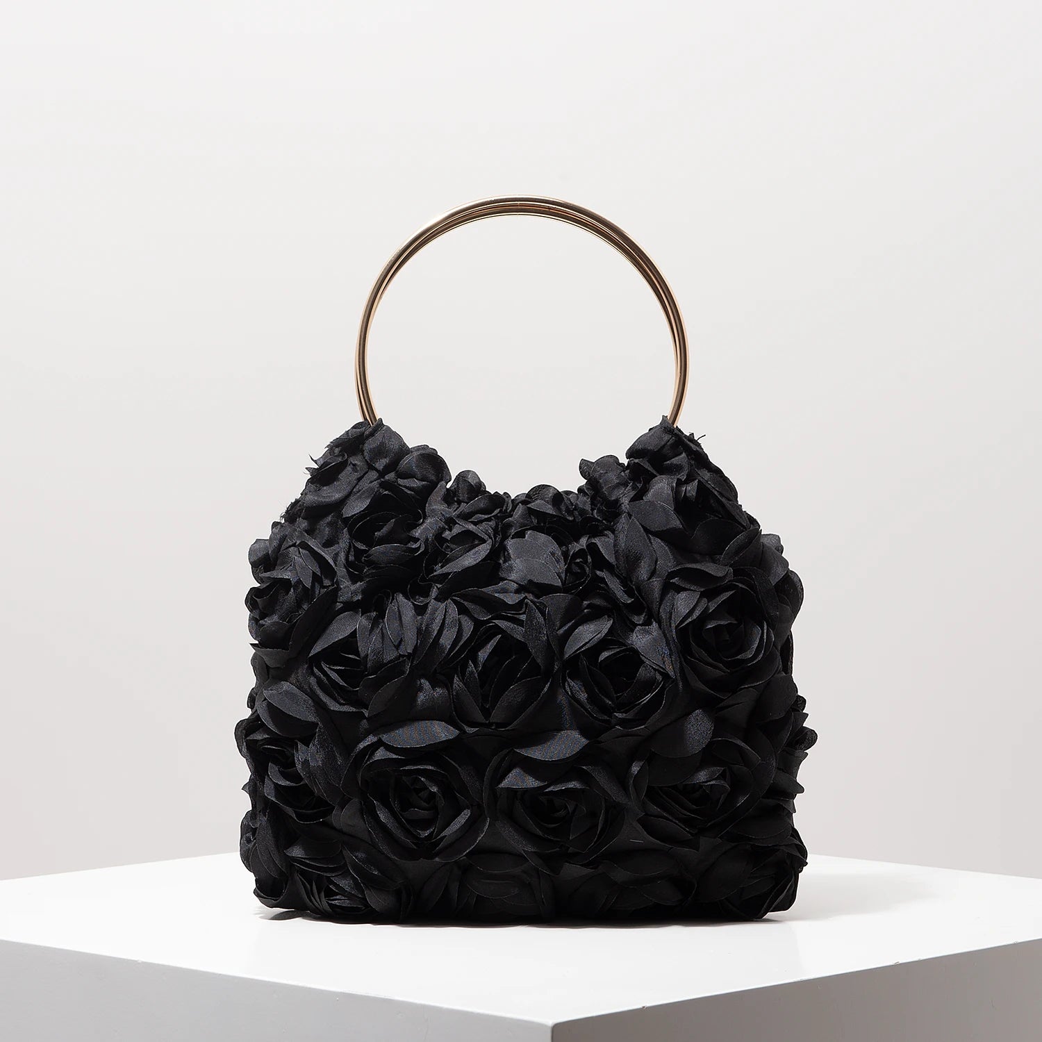 Luxury Rose Flower Tote Bags for Ladies | Elegant Party Bag & Wedding Handbag Luxegan