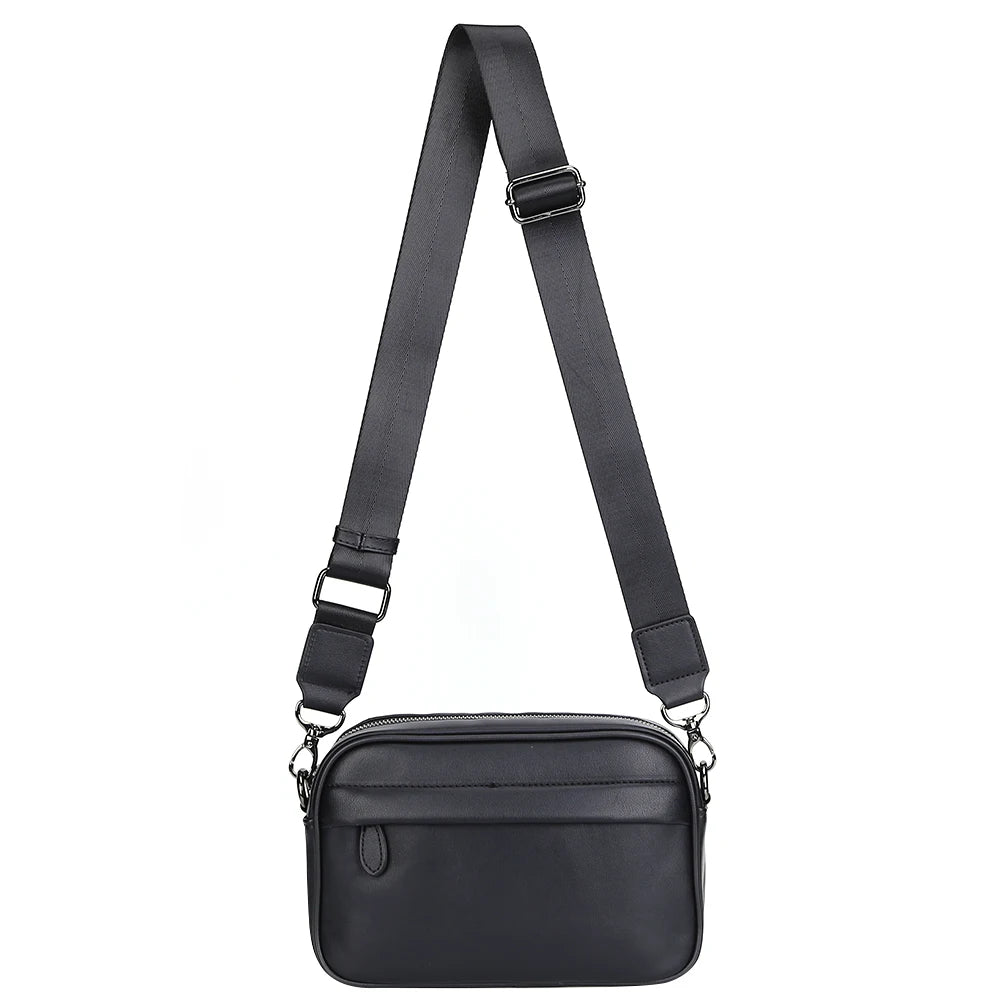 Messenger Sling Bag for Men | PU Small Zipper Crossbody Pouch Luxegan