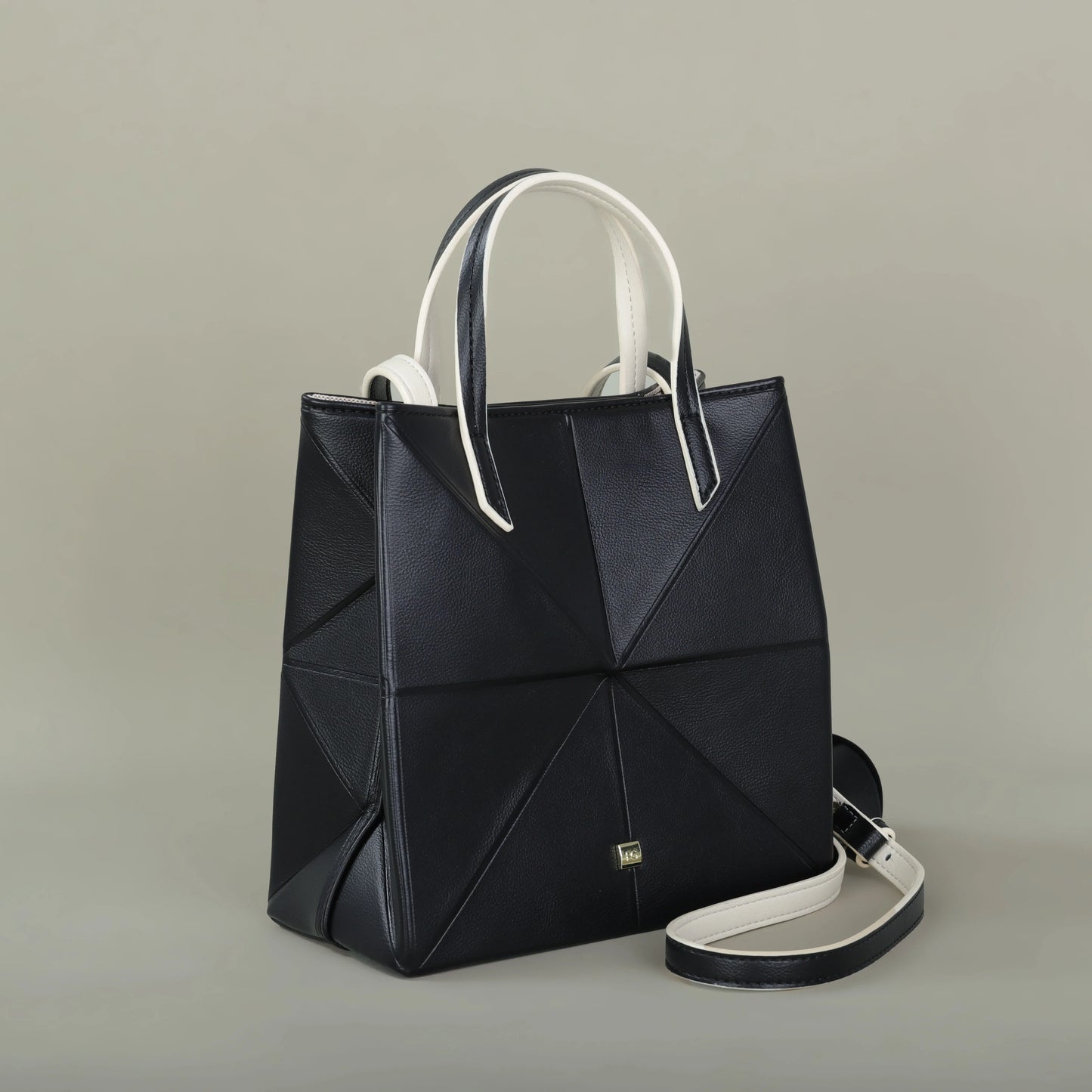 Women’s Classic Foldable Bucket Bag | Fashionable Geometric Crossbody & Shoulder Handbag | Casual PU Leather Letter Print Party Purse Luxegan