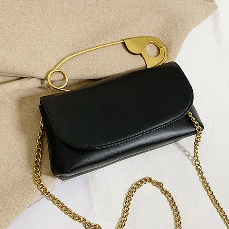 Mini Chain Flap Crossbody | Soft PU Leather Designer Purse Luxegan
