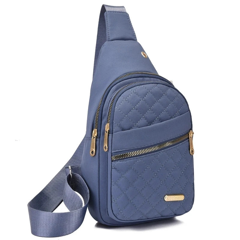 Lightweight & Comfortable Quilted Crossbody Chest Bag | Women's Sling Shoulder Purse Luxegan