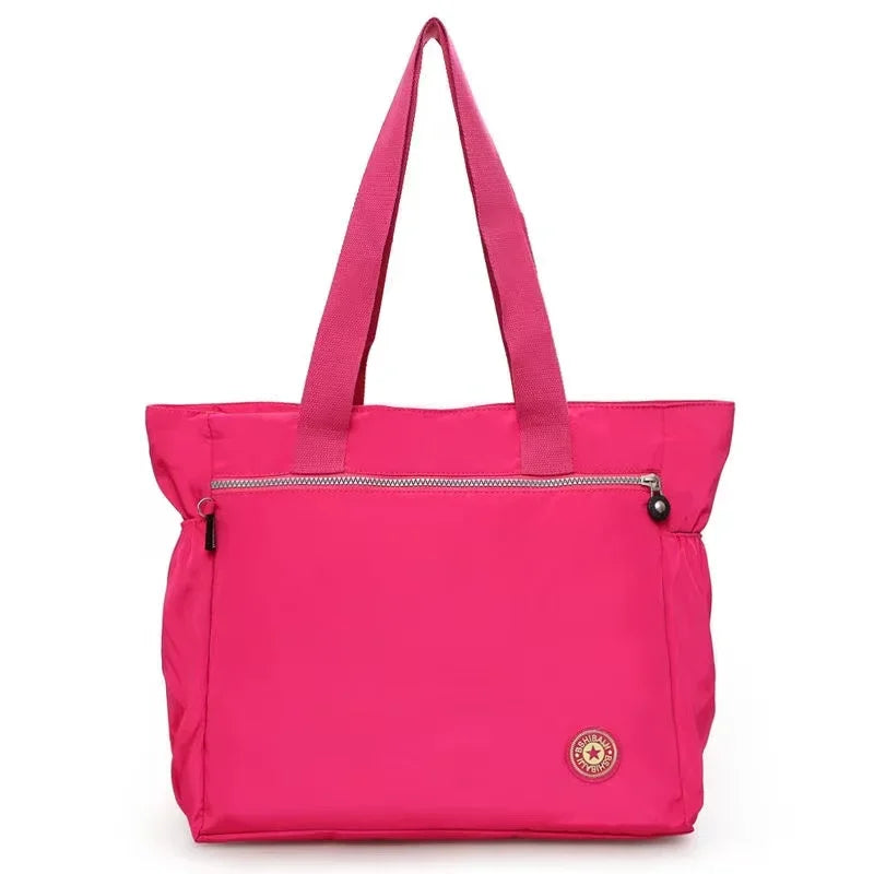 Waterproof Oxford Large Capacity Travel Duffle | Women’s Fashion Travel Shoulder Bag | Durable Versatile Shopping Tote | High-Quality Oxford Cloth Weekend Valise Luxegan