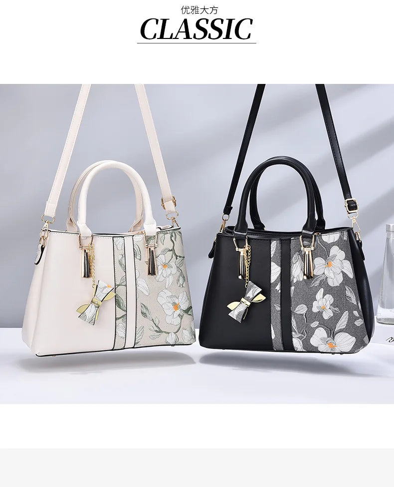 Personalized Embroidered Mother Bag | Large Capacity Shoulder Bag & Tote Luxegan