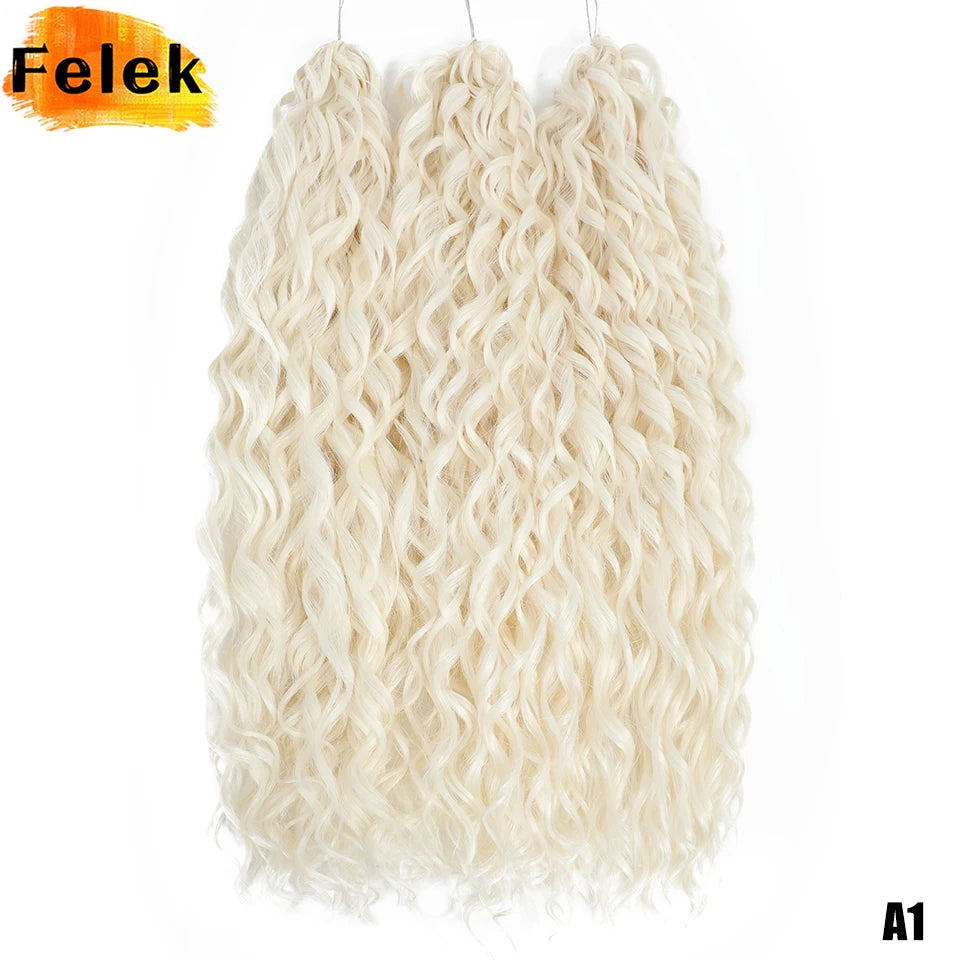 Jessica Hair Deep Wavy Twist Crochet Hair 22 Inch | 100G | 54 Colors | 3 Packs/Lot