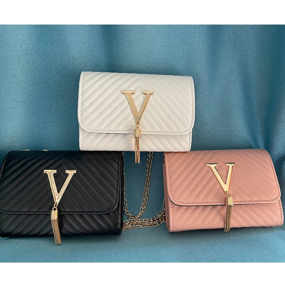 Embroidery Women's Crossbody Bag | Thread Luxury Handbag & Shoulder Bag (Brand Sequined Tassel Clutch, Small Bag & Purse for Party) Luxegan