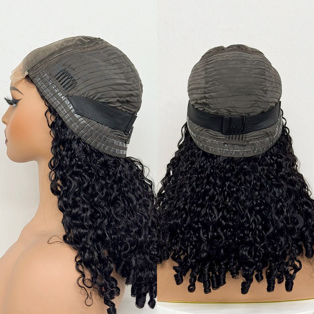 Burmese Curly Glueless Lace Wig | Sophisticated "300% Ultra Density" Silhouette | Elegant 5x5 Transparent Lace Frontal | "Dignified" High-Performance 12A Double Drawn Essential for Radiant Versatile Styling Luxegan