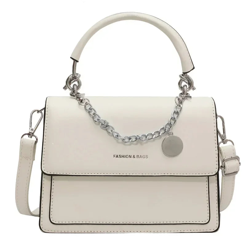 Luxury Hard Square Crossbody | Fashion Chain Shoulder Bag Luxegan