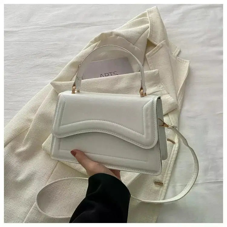 High-Quality PU Leather Handbag Purse | Women's Bag Solid Color Shoulder Crossbody Bags & Lady Messenger Small Tote for Women & Girls Luxegan
