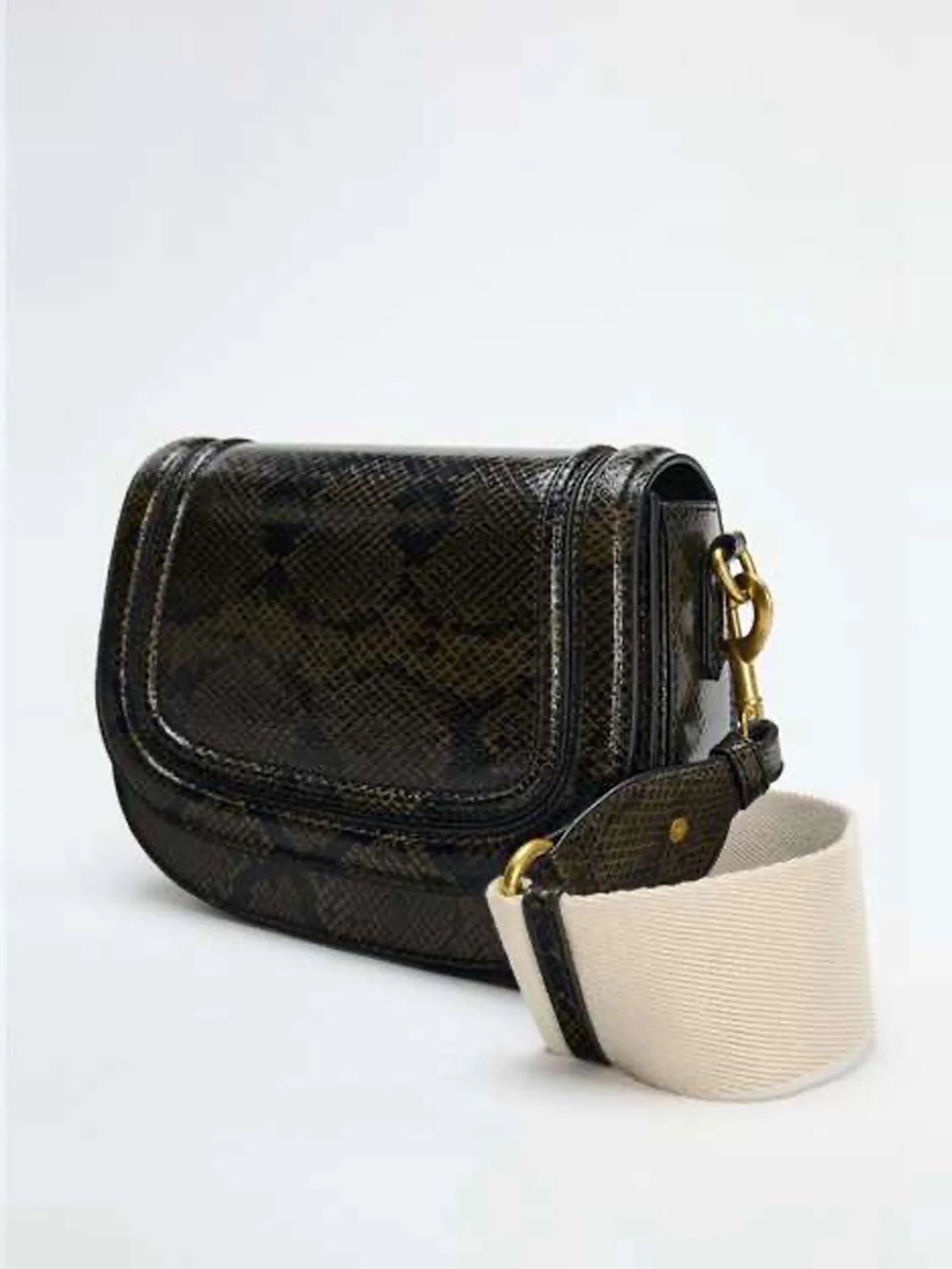 Saddle Bag | Popular Foreign Trade Shoulder Bag & New Wide Shoulder Strap Diagonal Cross Armpit Bag Luxegan