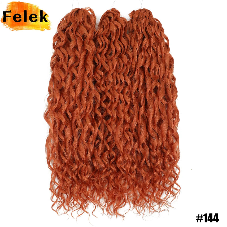 Jessica Hair Deep Wavy Twist Crochet Hair 22 Inch | 100G | 54 Colors | 3 Packs/Lot