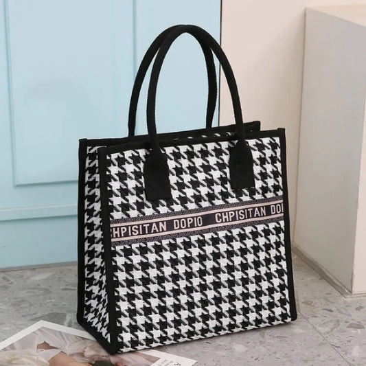 New Arrival! Fashionable Top-handle Bag with Cute Cat Pattern | Large Capacity Mommy Bag for Women, Perfect for Work and Commuting Luxegan