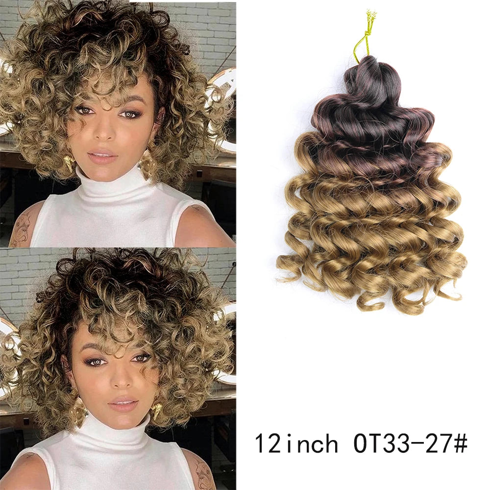 12-Inch Italian Curls Crochet Braiding Hair – Loose Wave | Pre-Stretched | 68 Colors | 75g & 100g - view 52