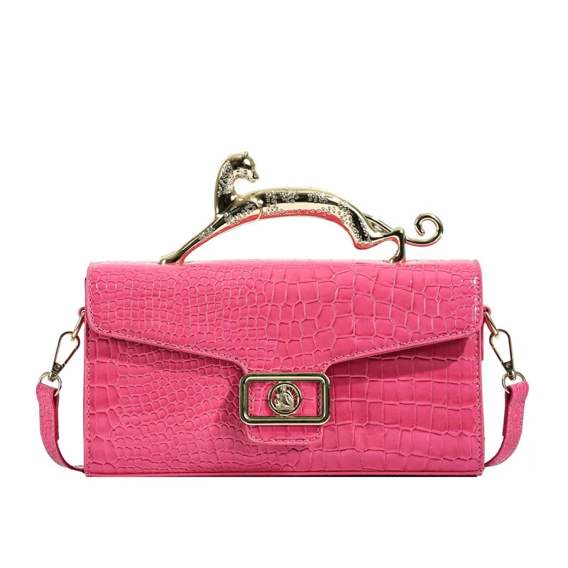 Popular Women's Shell Crossbody Bag | Sophisticated "Lock Catch" Silhouette | High-End Female Fashion Shoulder Bag | "Dignified" High-Performance PU Purse for Radiant Versatile Styling Luxegan