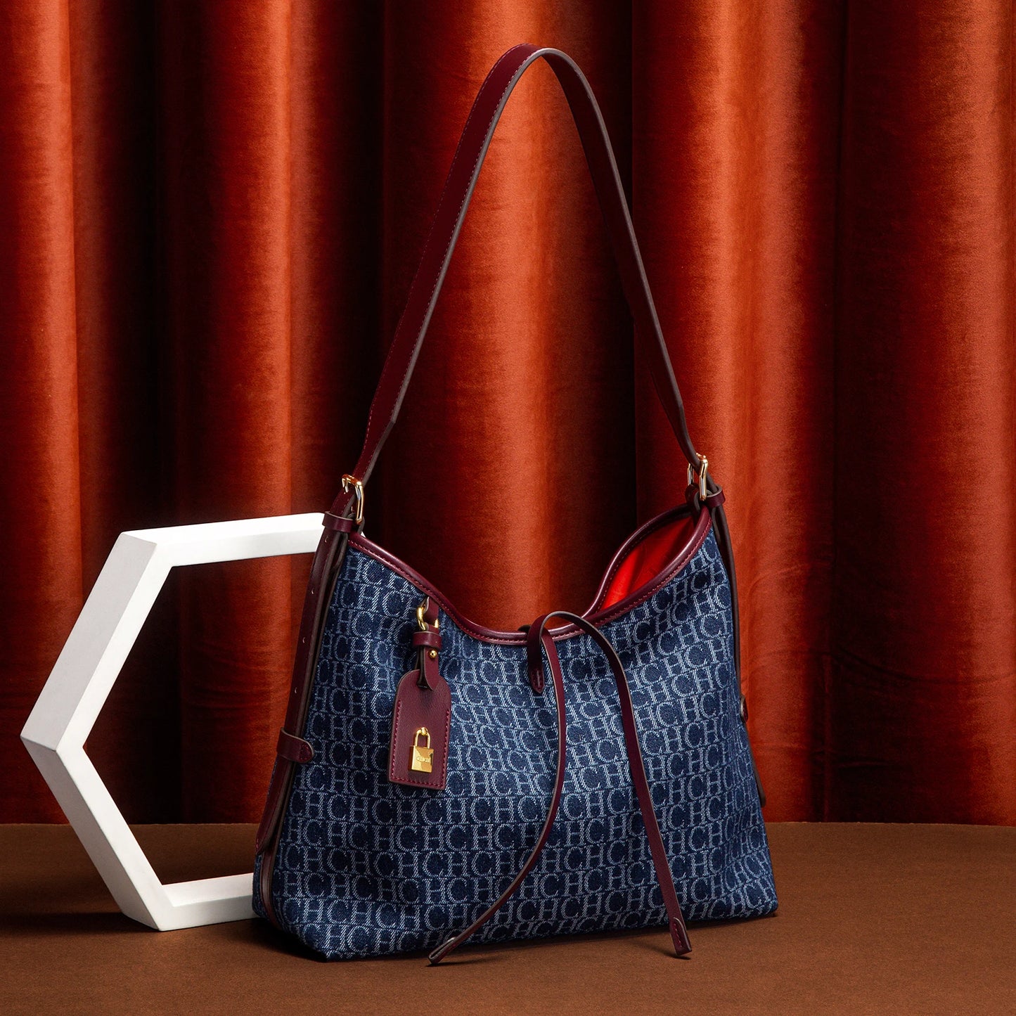 Fashion Classic Retro Women’s Shoulder Bag | Business Office Letter Print Small Bag | Versatile Accessory Design Underarm & Handbag (Model CP2C2131)  Luxegan