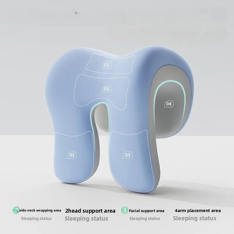 Office Chair Ergonomic Support Pillow | Sophisticated "Neck & Shoulder" Silhouette | Elegant Memory Foam Nap & Sleeping Cushion | "Dignified" High-Performance Professional Essential for Radiant Versatile Styling Luxegan