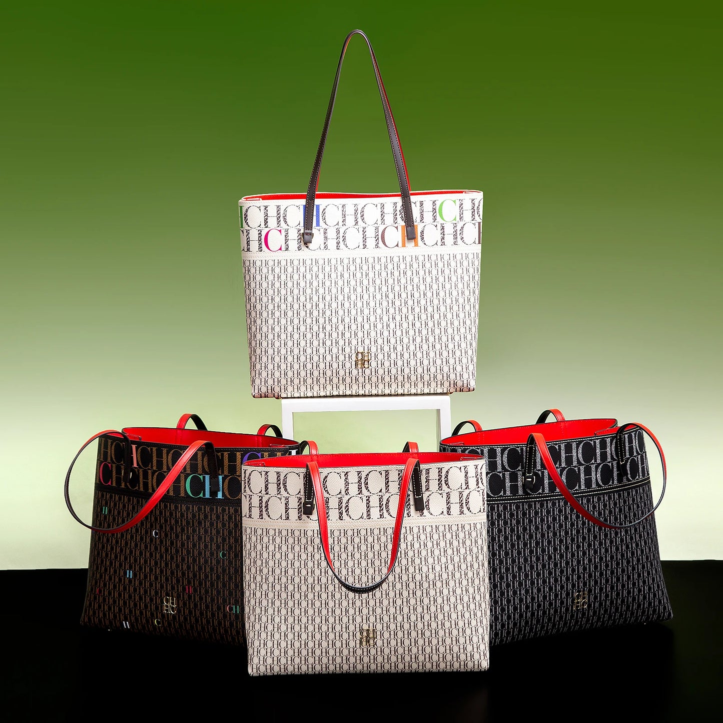 Letter Pattern PVC Tote Bag | Large Capacity Elegant Shoulder Bag Luxegan